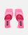 BUKET - sandali con tacco in rosa coccodrillo