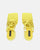 GILDA - sandali con tacco in ecopelle gialla con lacci