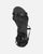 YANNA - sandali in ecopelle nera con lacci