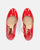 SOLEIL - scarpe con tacco alto in glassy rosso
