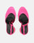 MAYBELLE - sandali in lycra fucsia con tacco cilindrico