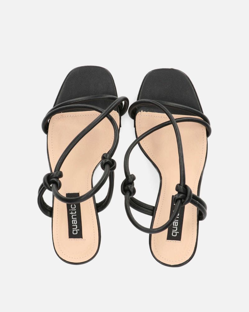 RAFA - sandales à talons en pu noir