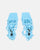 SAMOA - sandali in lycra blu con tacco alto e lacci