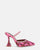 PERAL - scarpa con tacco in leopardato rosa con gemme