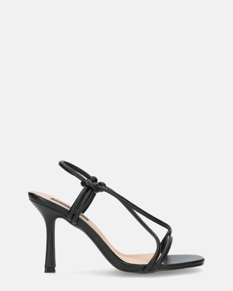 RAFA - sandales à talons en pu noir