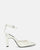 LUDWIKA - scarpe con tacco e cinturino con glassy bianco