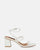 TIARA - sandali in ecopelle bianca con lacci