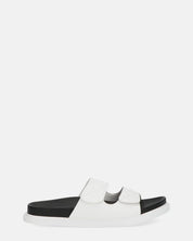 NUHA - sandali bianchi con chiusure in velcro