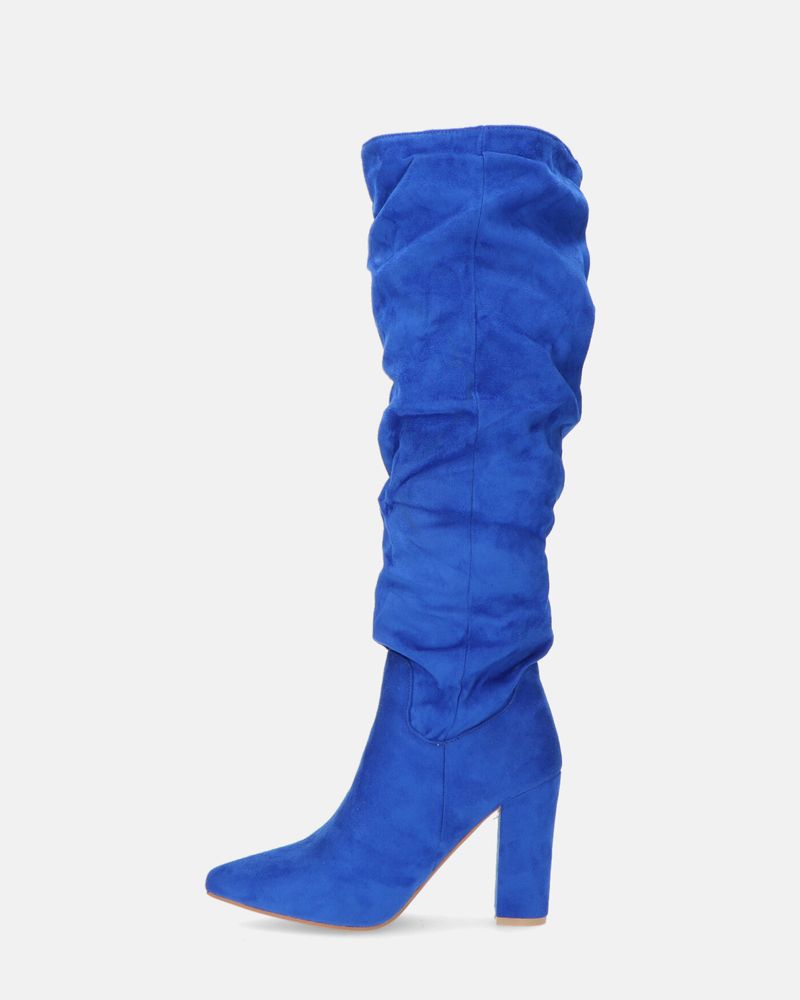 JONITTA - stivale alto con tacco in blu