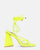 LUCE - sandali con tacco e lacci gialli