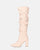JONITTA - stivale alto con tacco in beige