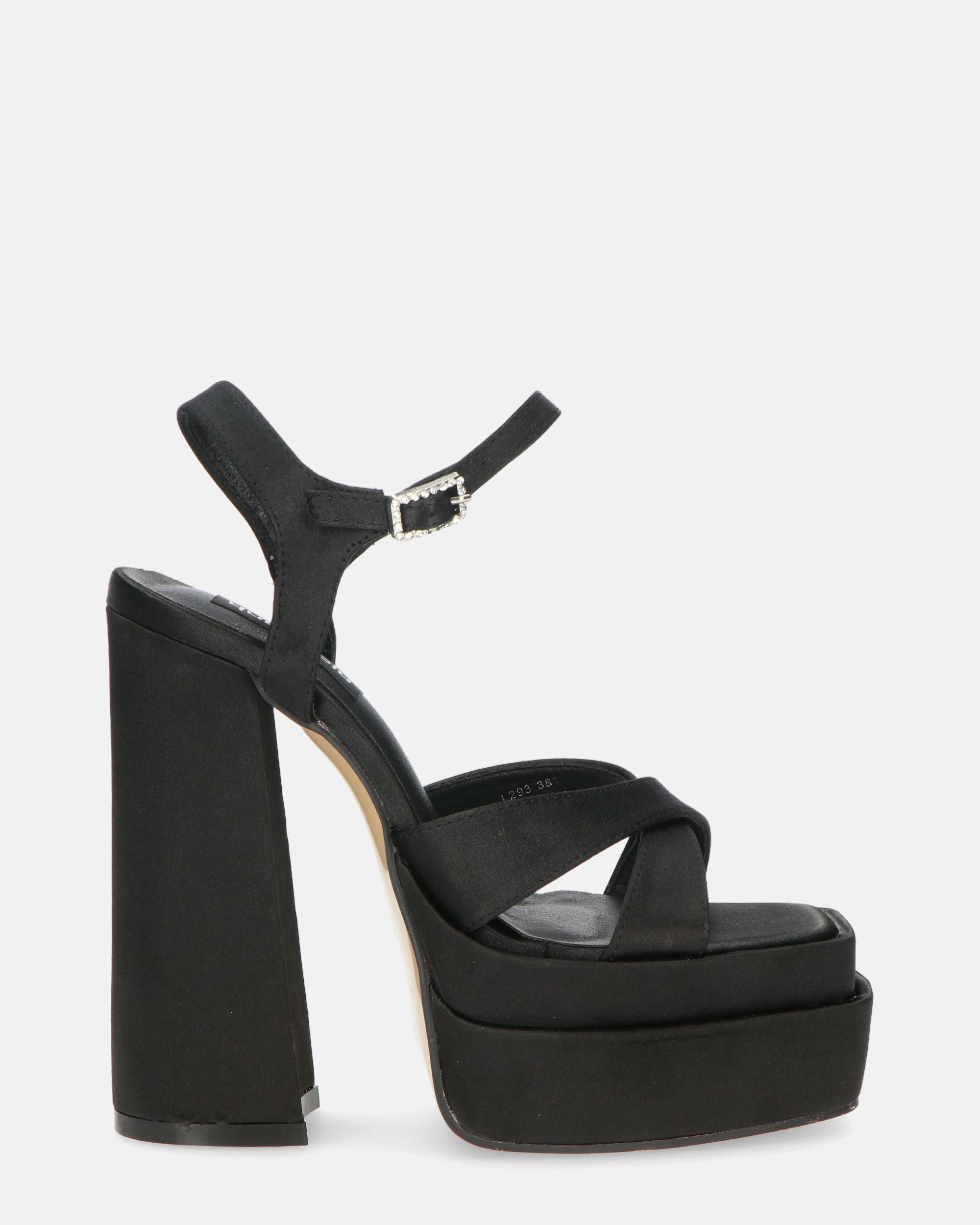 SOAVE - scarpe con tacco alto in lycra nero
