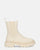 HELGA - stivaletti beige con tessuto elastico laterale