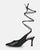 DOROTY - tacchi a spillo in ecopelle nera con lacci