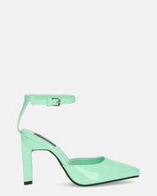 LUDWIKA - chaussures à talon et bride en glassy vert
