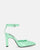 LUDWIKA - scarpe con tacco e cinturino con glassy verde
