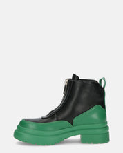 CHRISTIANE - scarpe con cerniera in PU verde