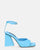 KUBRA - sandali con cinturino in ecopelle azzurra
