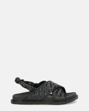 MICH - sandali neri con ecopelle padded