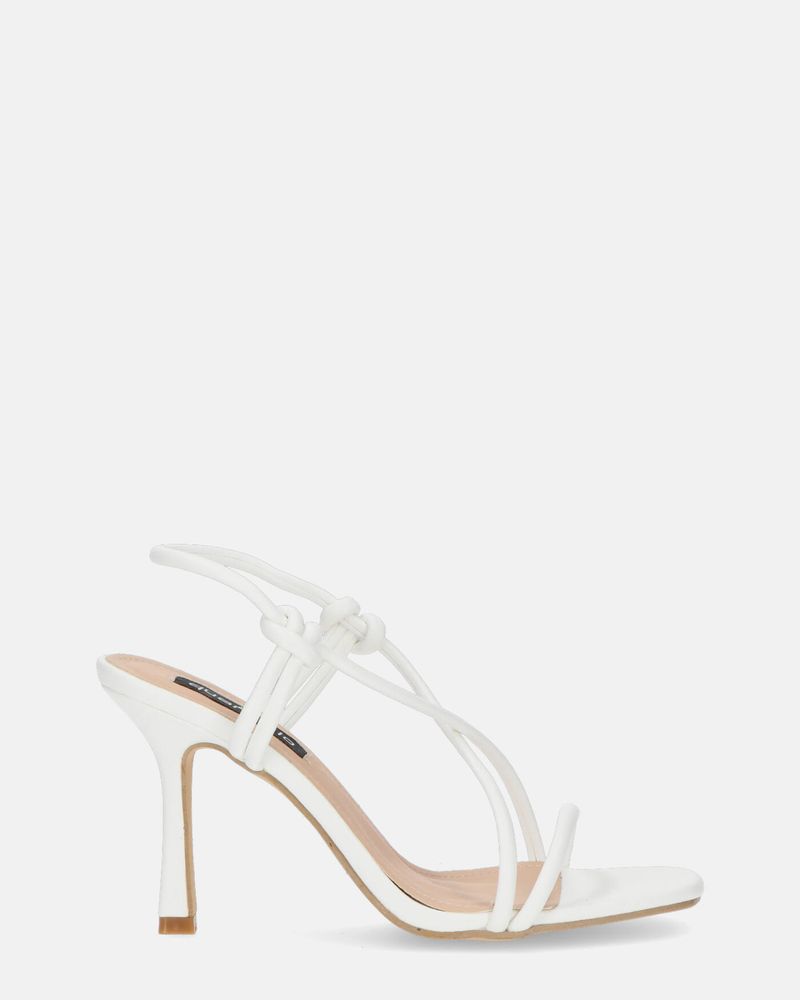 RAFA - sandales à talons en pu blanches