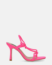 RAFA - sandali con tacco in lycra fuchsia
