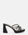 EVANTHI - scarpe con tacco in glitter nero
