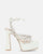 MADELYN - sandali in lycra bianco con gemme