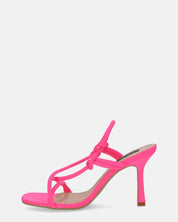 RAFA - sandali con tacco in lycra fuchsia