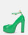 SOLEIL - scarpe con tacco alto in glassy verde
