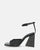 KUBRA - sandali con cinturino in ecopelle nera