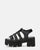 SHERLIE - sandali platform in nero