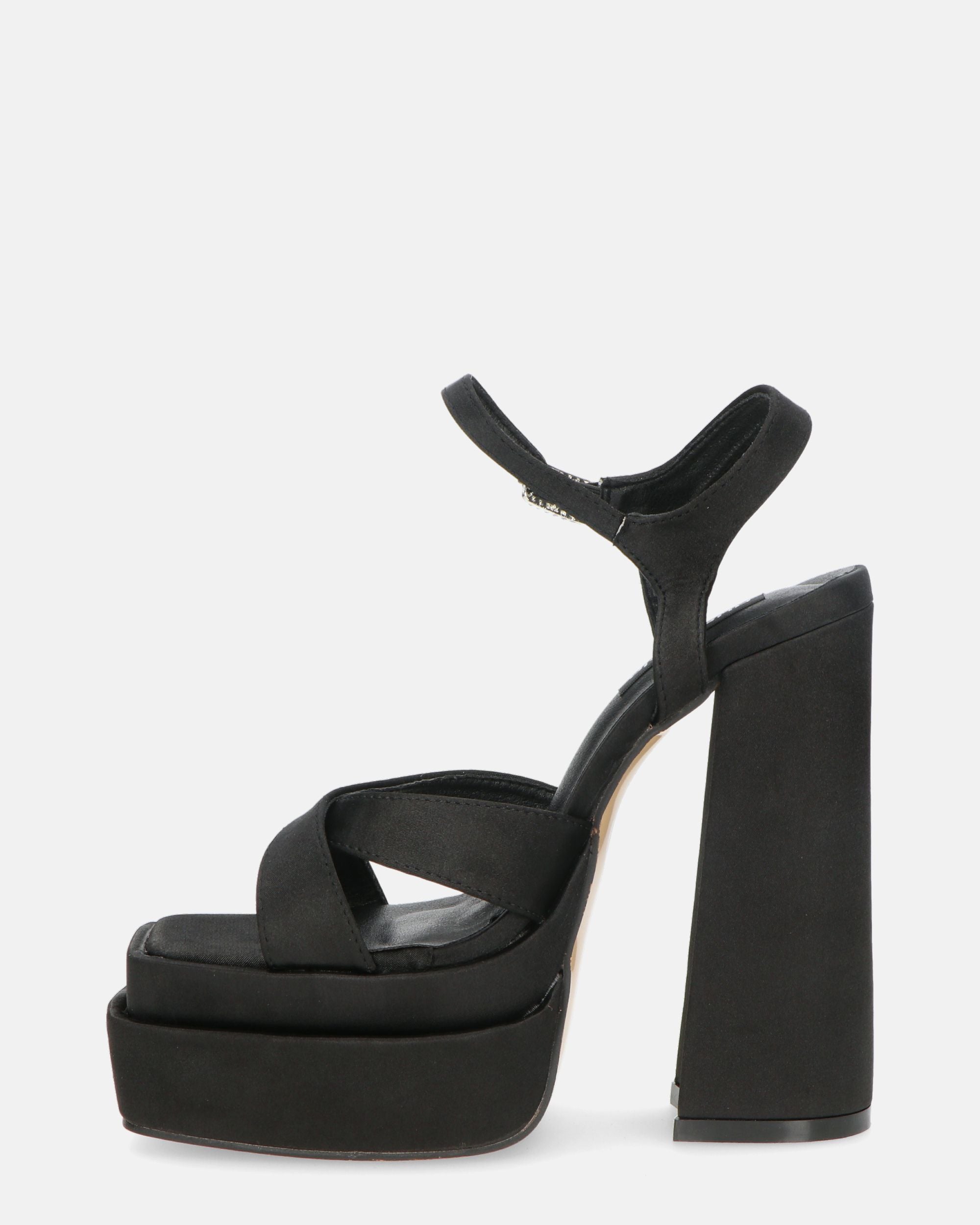 SOAVE - scarpe con tacco alto in lycra nero