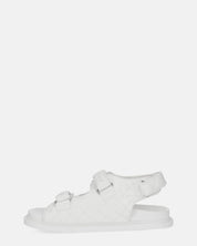 ALIZEE - sandali in ecopelle bianca con effetto padded