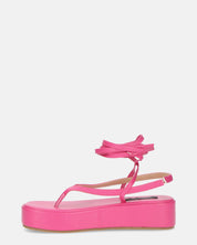 YULIYA - sandali platform fucsia