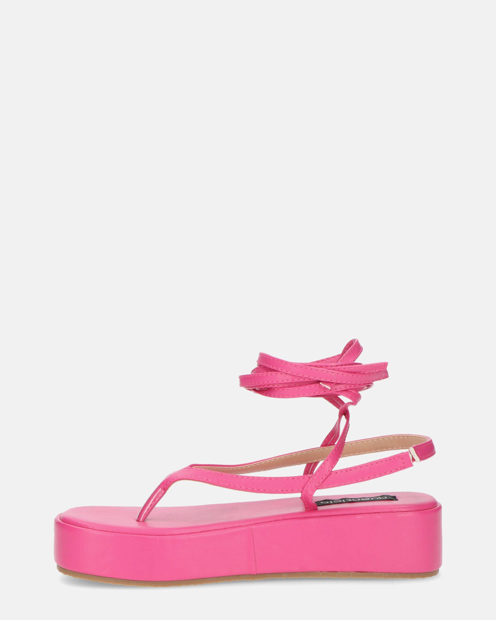 YULIYA - sandali platform fucsia