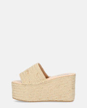 ALEXANDRA - sandalo platform in beige