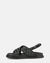 MICH - sandali neri con ecopelle padded