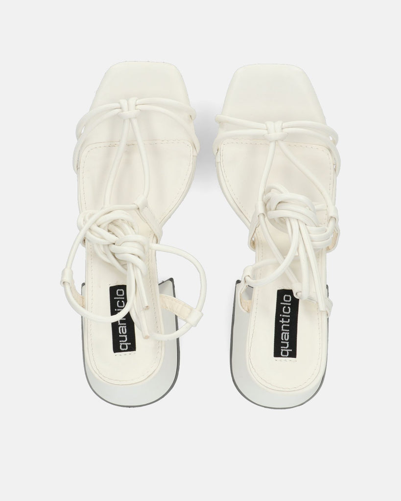 LORINA - sandali con tacco e platform bianco