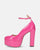 SOLEIL - scarpe con tacco alto in glassy fuchsia