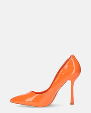 THISBE - decollete in glassy arancio