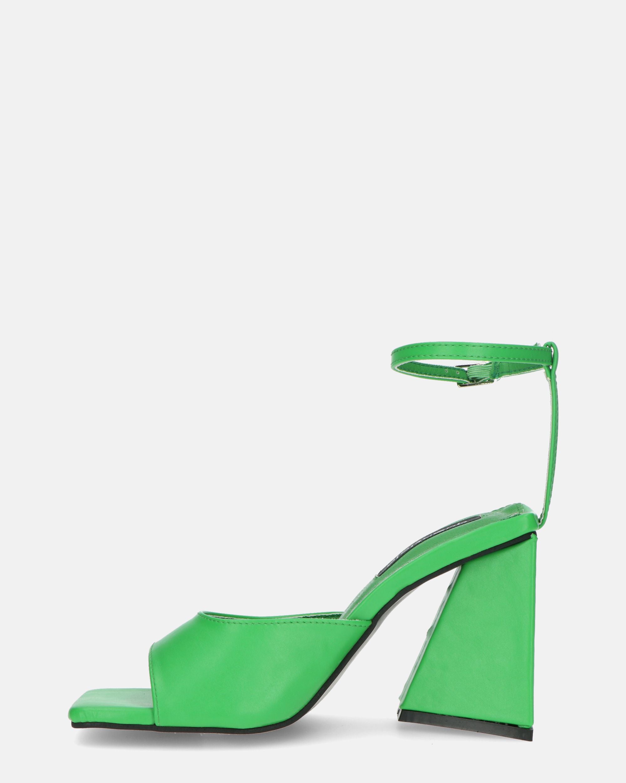 KUBRA - sandali con cinturino in ecopelle verde