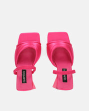 EMMI - sandali con tacco rosa con elastico