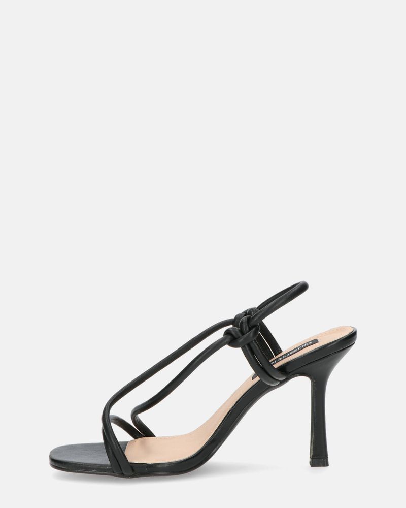 RAFA - sandales à talons en pu noir
