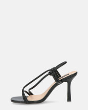 RAFA - sandales à talons en pu noir