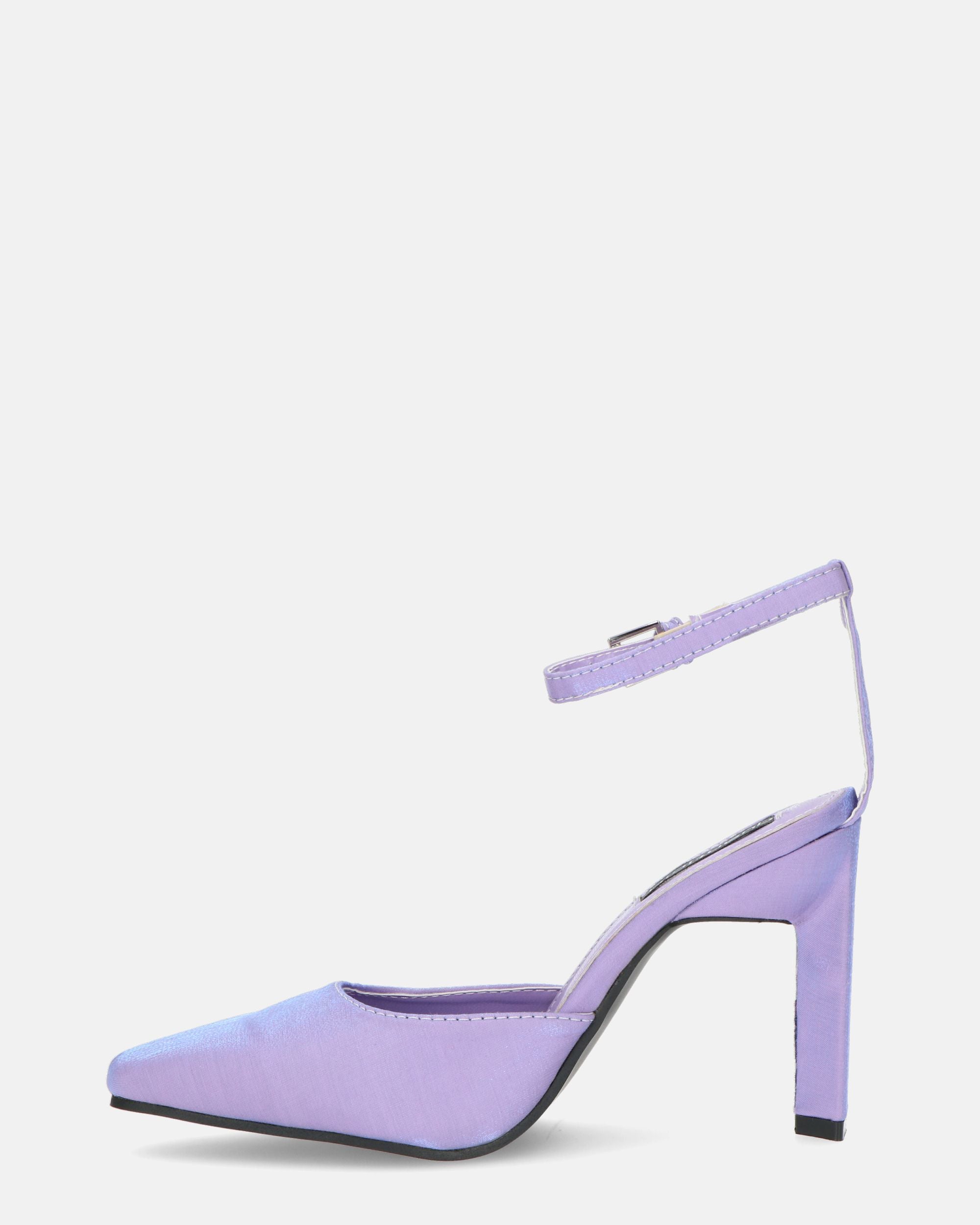 LUDWIKA - scarpe con tacco e cinturino in lycra viola