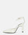 LUDWIKA - scarpe con tacco e cinturino con glassy bianco