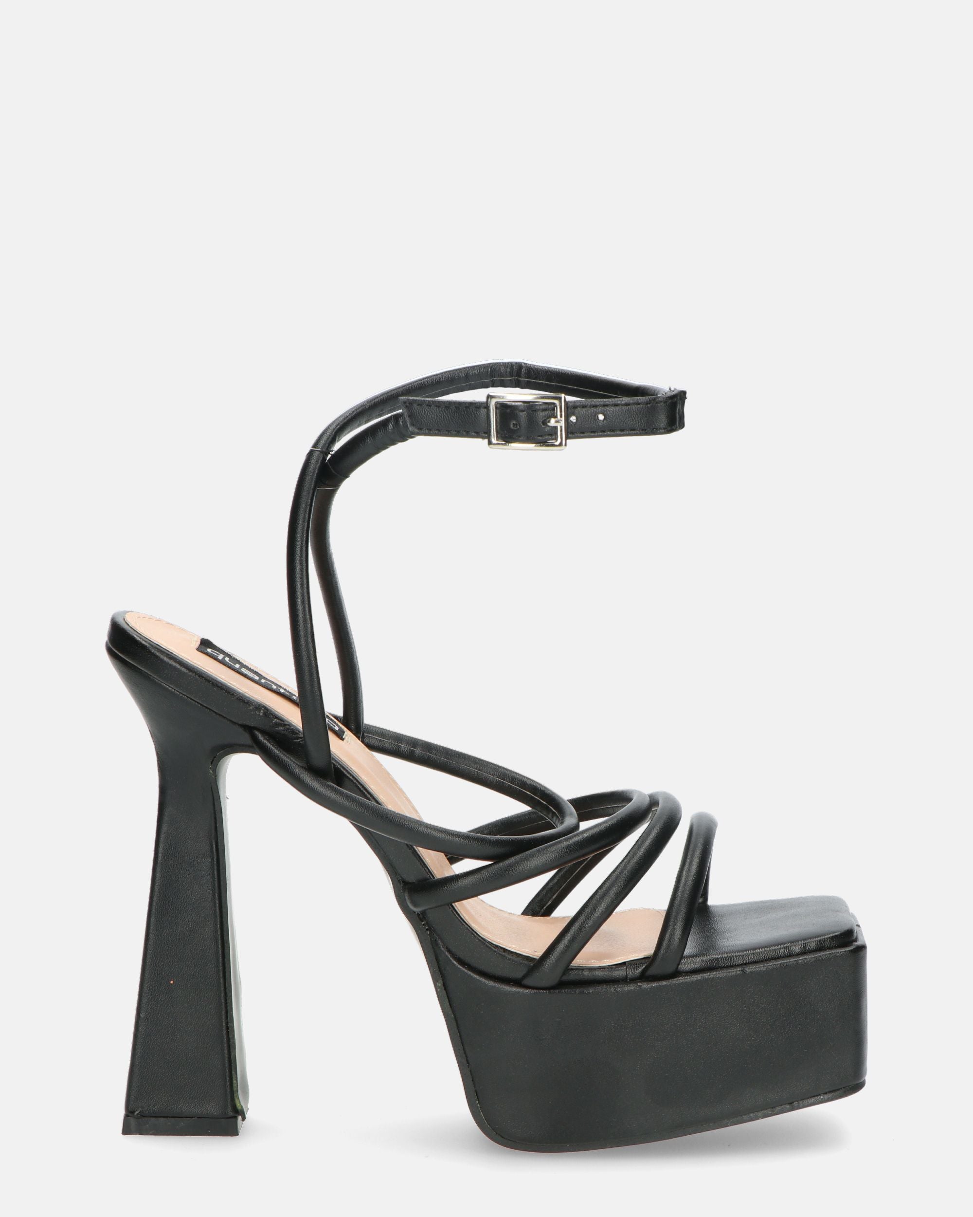 MADELYN - sandali in ecopelle nera