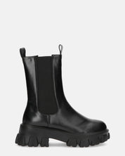 GREET - stivaletto platform in ecopelle nera