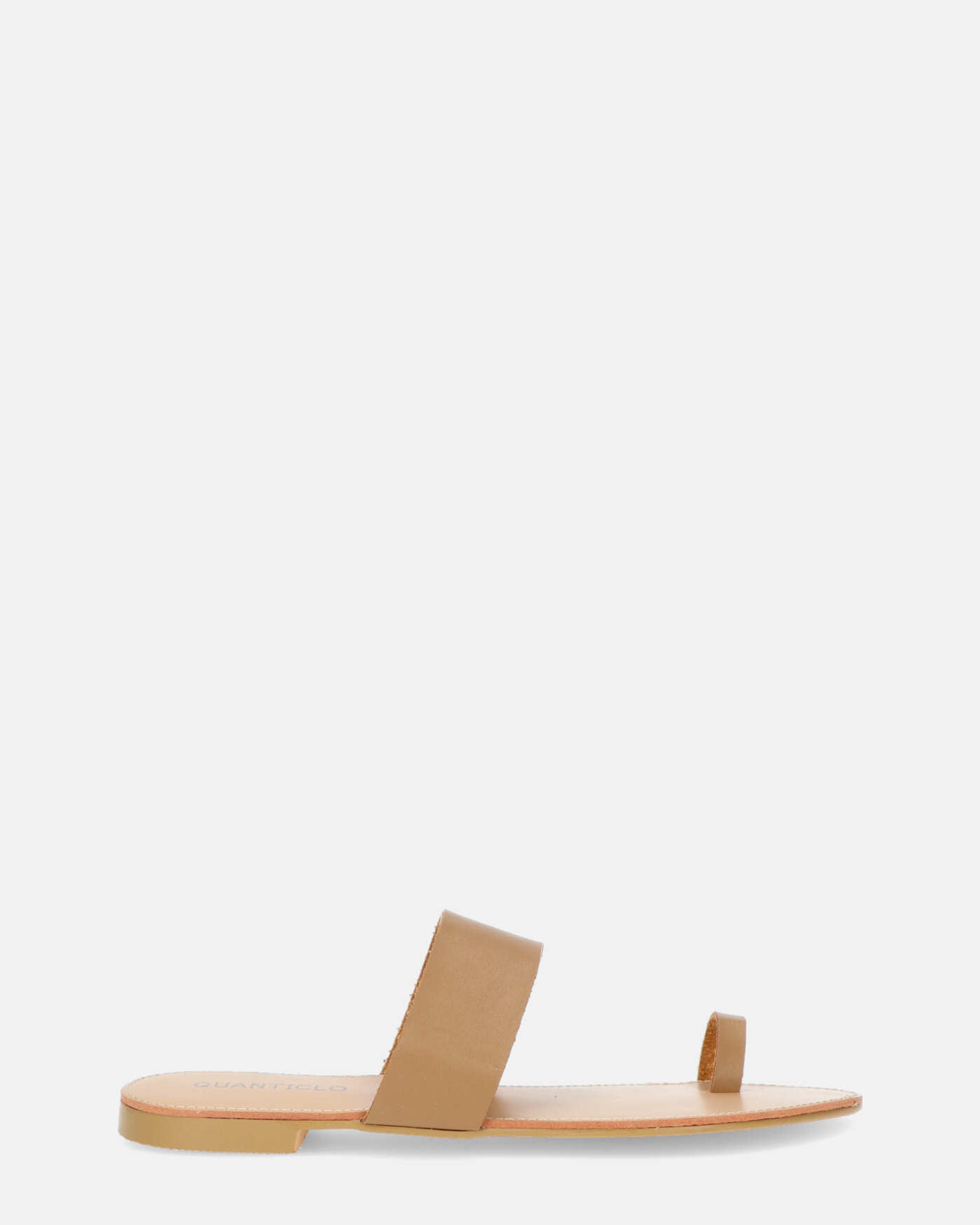 YLVA - infradito ad anello in beige