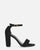 ANNIE - sandali in glitter nero con tacco